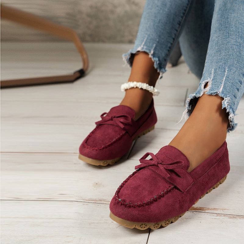 Vintage Avslappnade Slip-On Skor