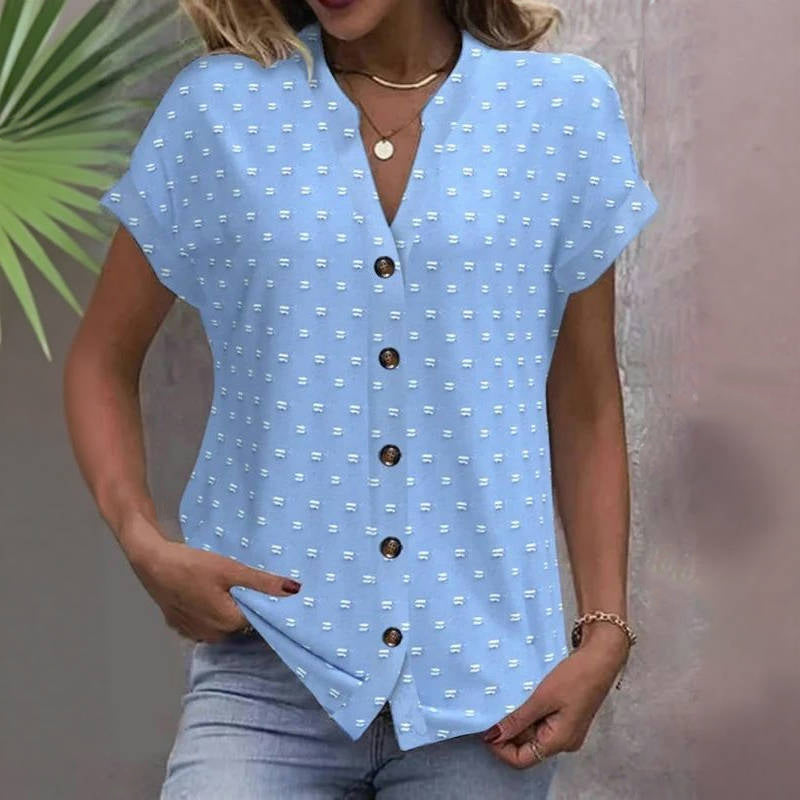 Vintage Avslappnad Blus