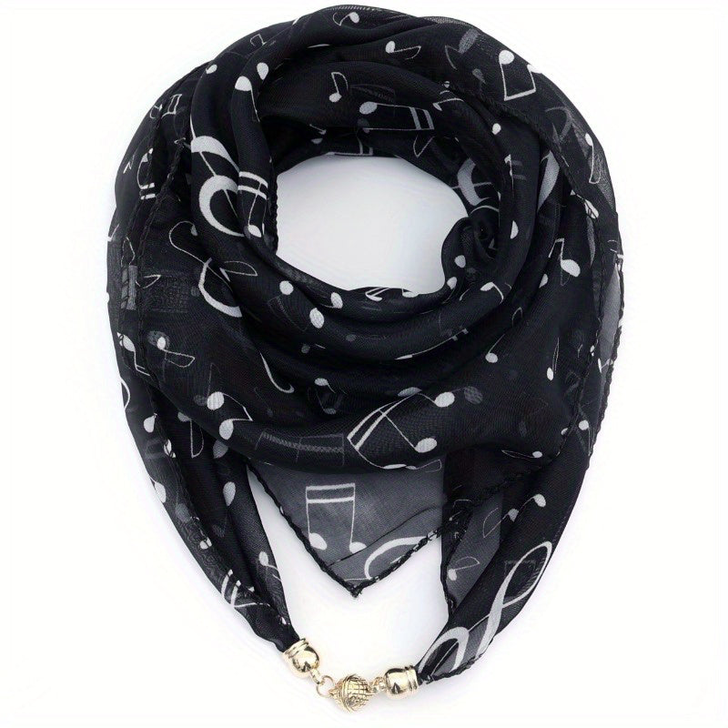 Vintage Musiknot Halsduk