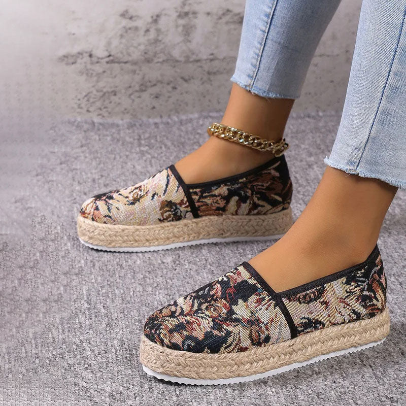 Vintage Plattformade Slip-On Skor