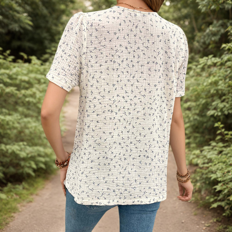 Elegant Avslappnad Blus