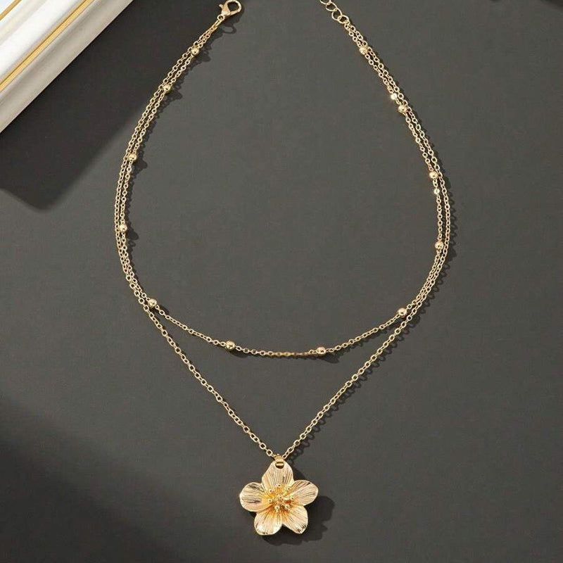 Blomma Hänge Halsband