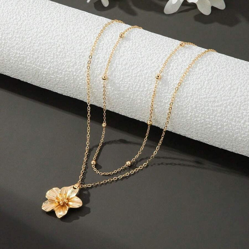 Blomma Hänge Halsband