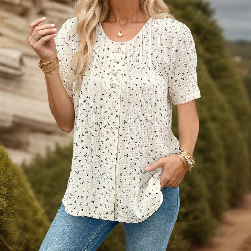 Elegant Avslappnad Blus