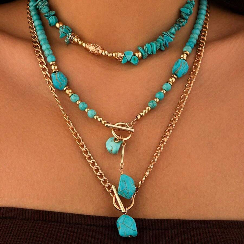 Vintage Etniskt Hänge Halsband