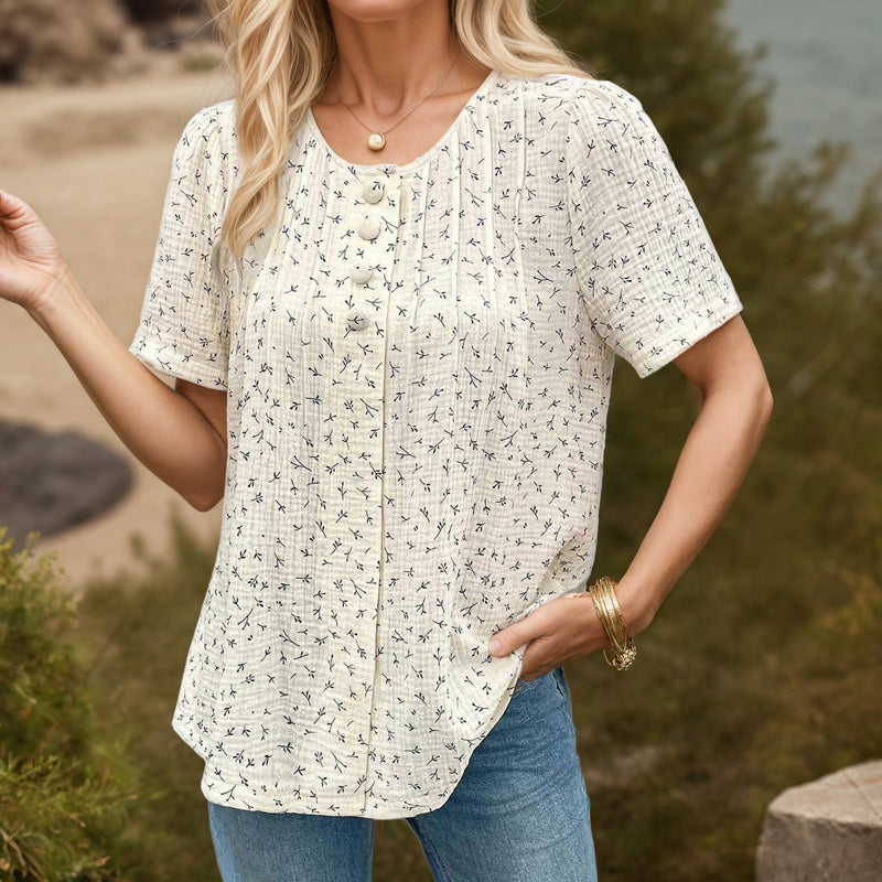 Elegant Avslappnad Blus