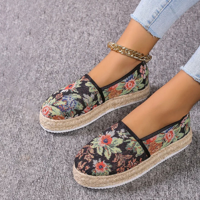 Vintage Plattformade Slip-On Skor