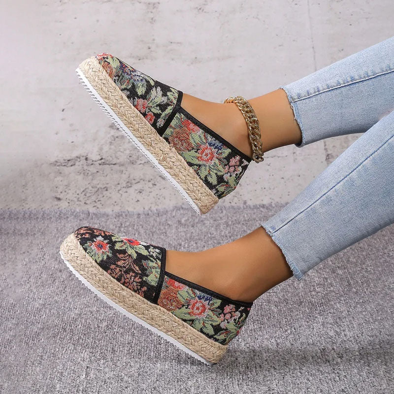 Vintage Plattformade Slip-On Skor
