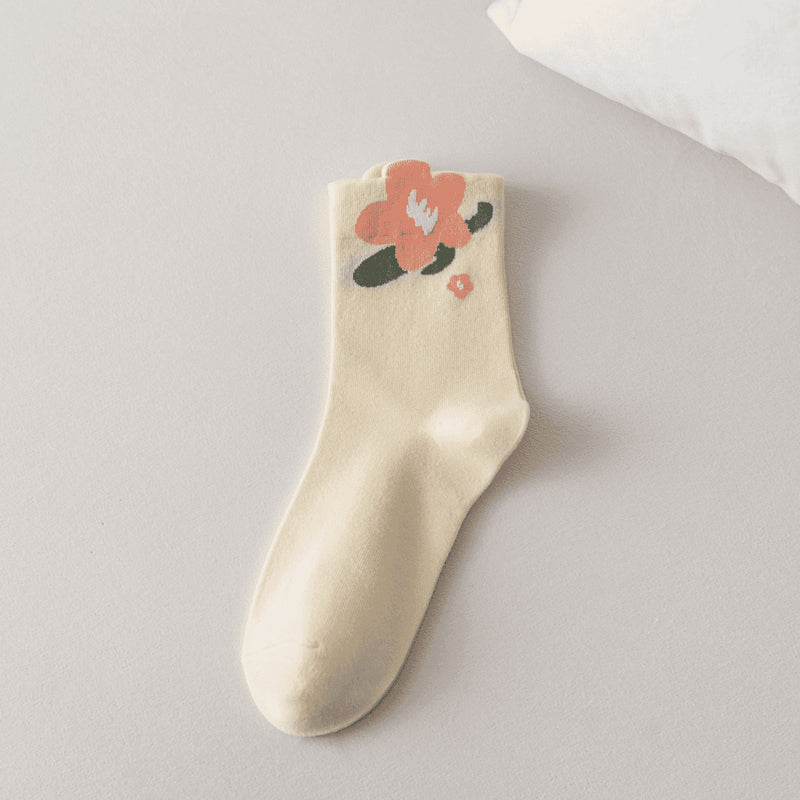 Avslappnade Blommiga Strumpor