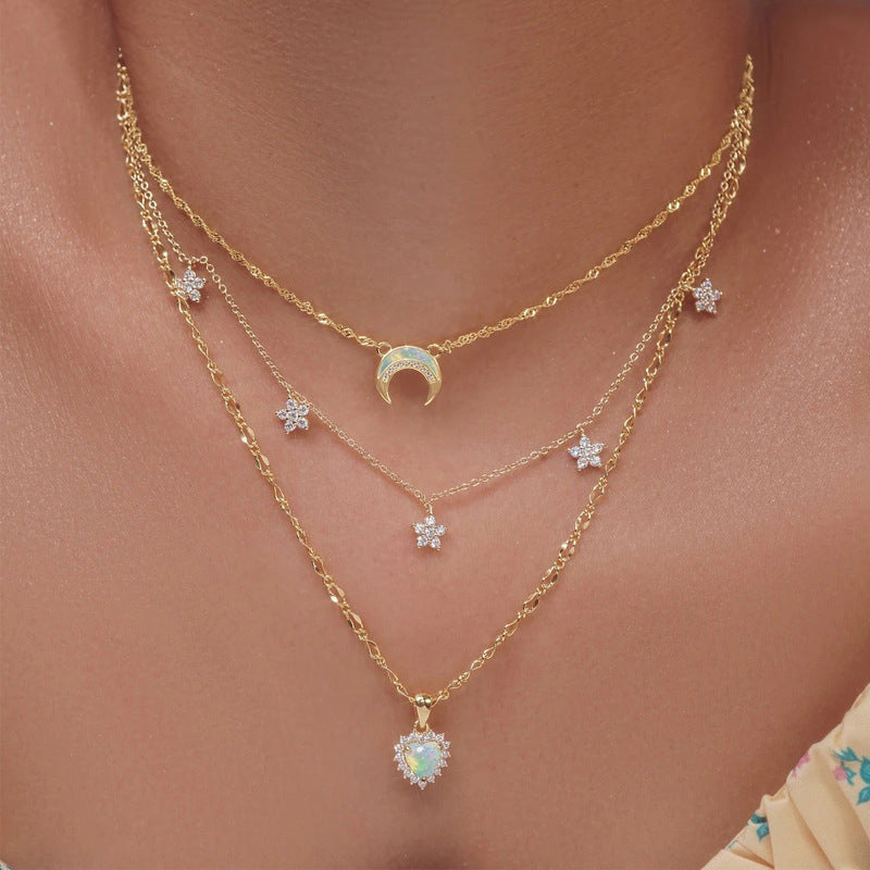Vintage Bohemiskt Hänge Halsband