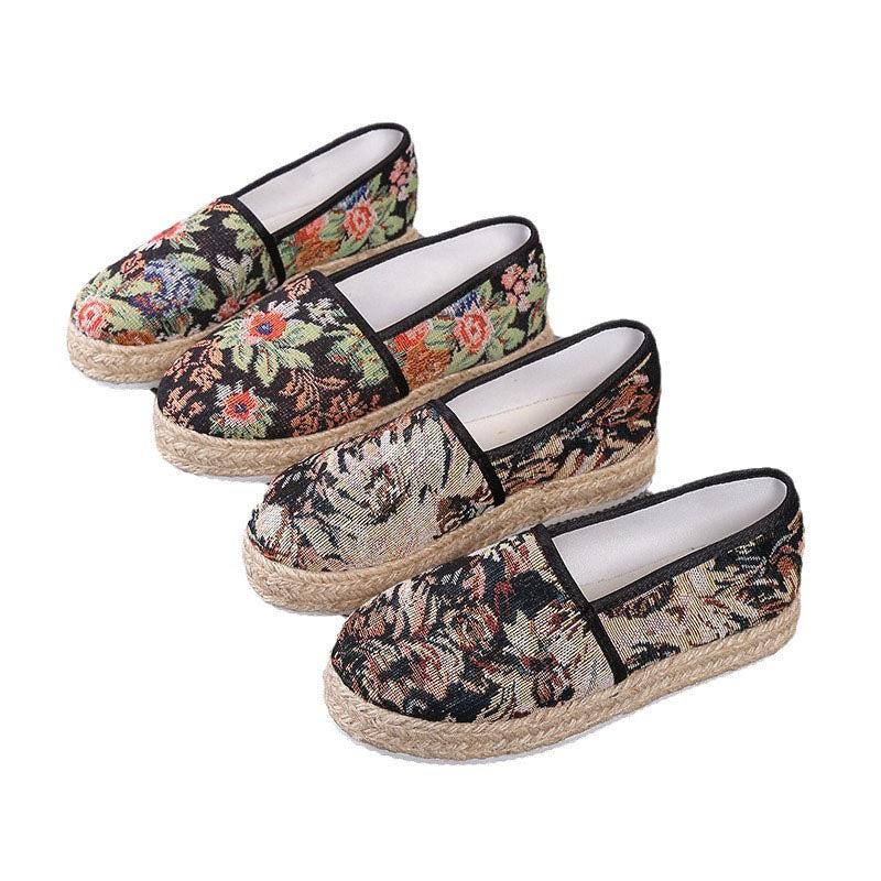 Vintage Plattformade Slip-On Skor
