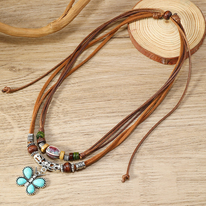 Vintage Bohemiskt Hänge Halsband