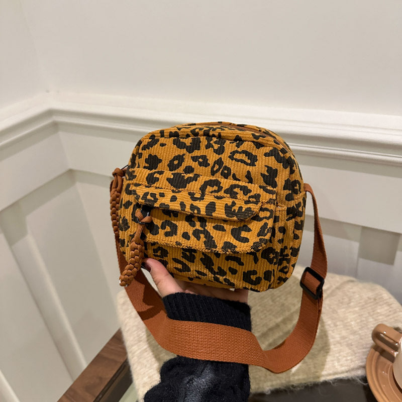 Vintage Leopardväska