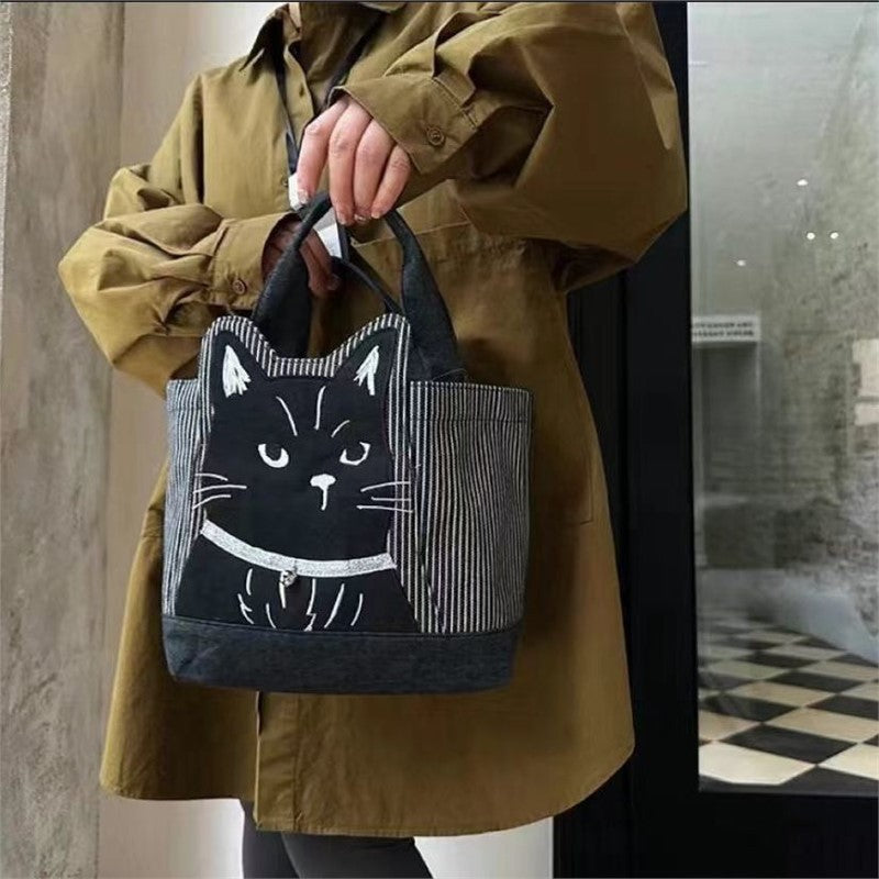 Söt Kattmönstrad Väska