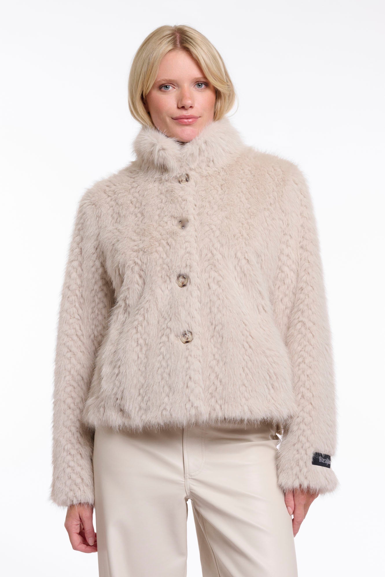 ALINE | Lyxig Fuskpälsjacka