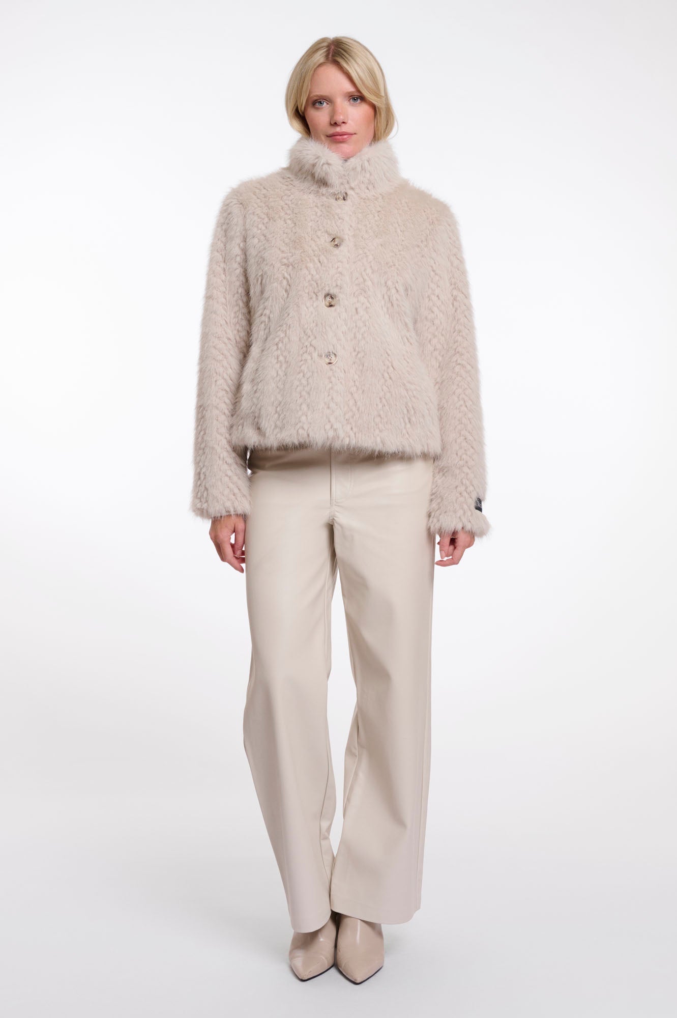 ALINE | Lyxig Fuskpälsjacka