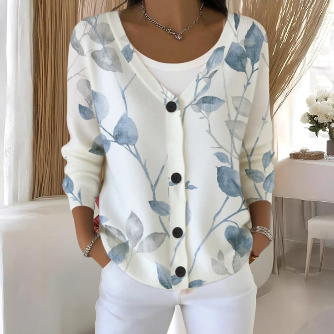 NOEMIE | Vävd Gilet med Knappar