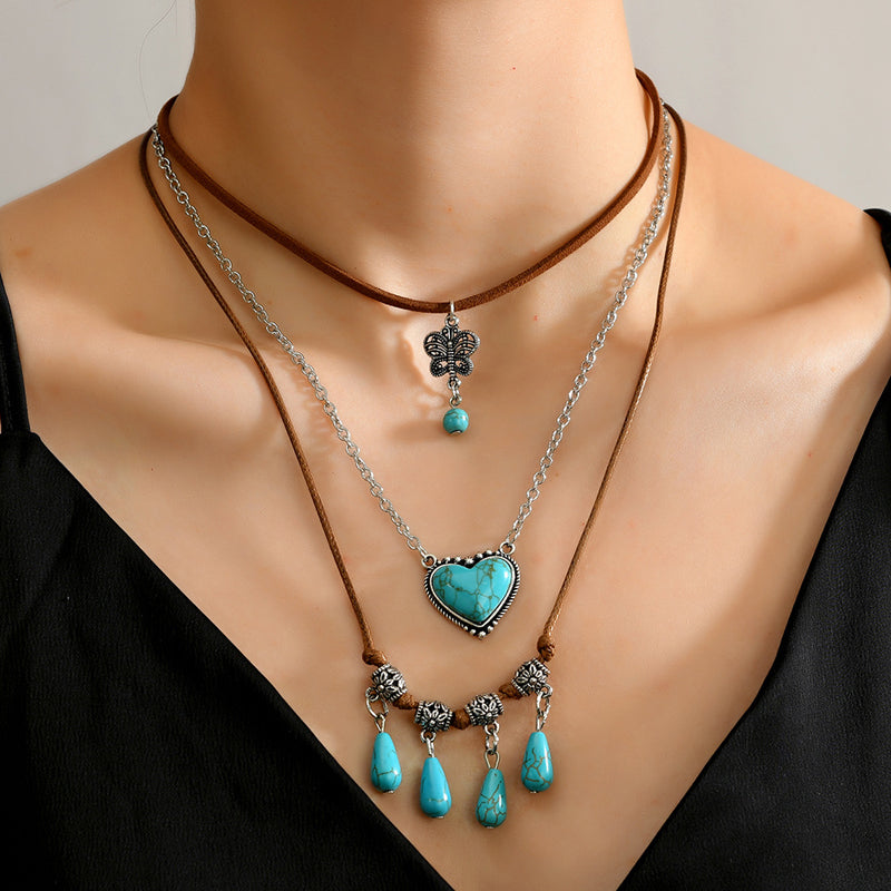 Vintage Bohemiskt Hänge Halsband