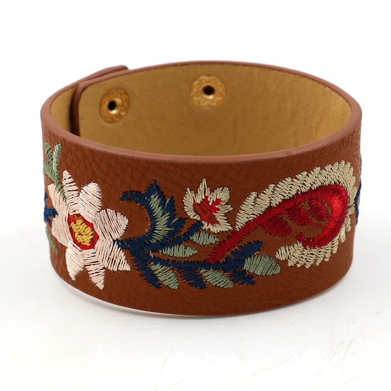 Vintage Bohemiskt Blommigt Armband