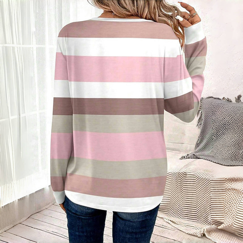 Casual Randig T-Shirt