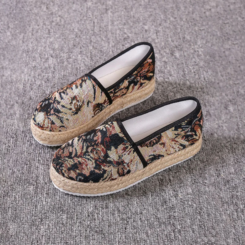 Vintage Plattformade Slip-On Skor