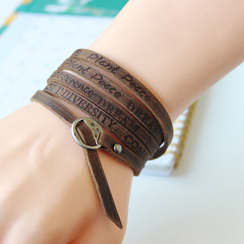 Vintage Läderarmband