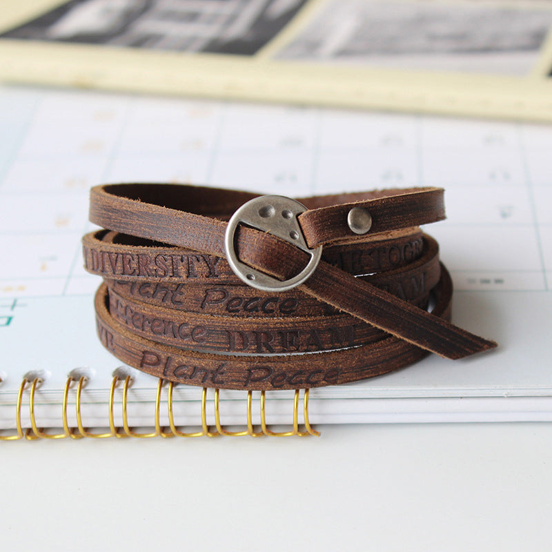 Vintage Läderarmband