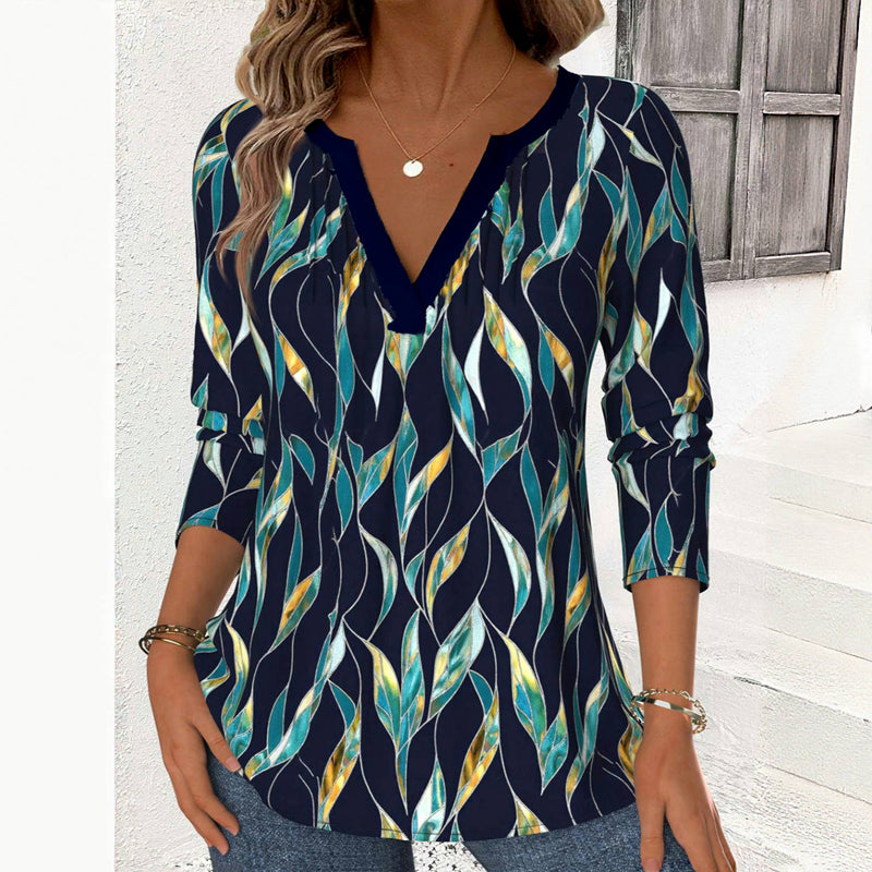 Vintage Avslappnad Blus