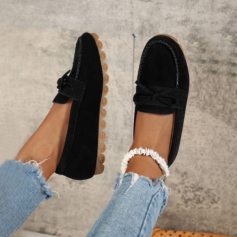 Vintage Avslappnade Slip-On Skor