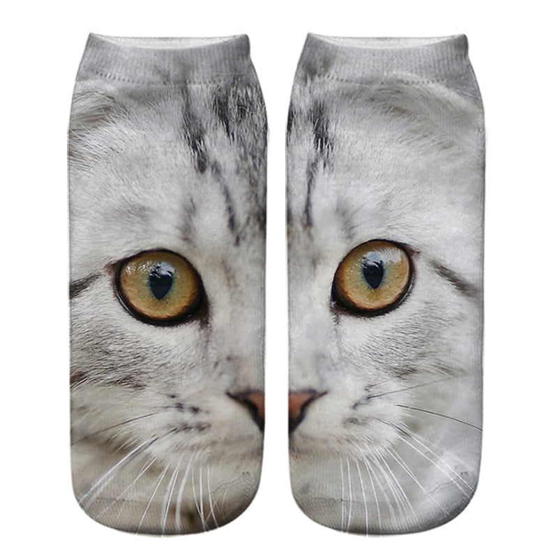 Kreativa Strumpor Med Katttryck