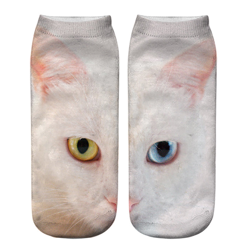 Kreativa Strumpor Med Katttryck