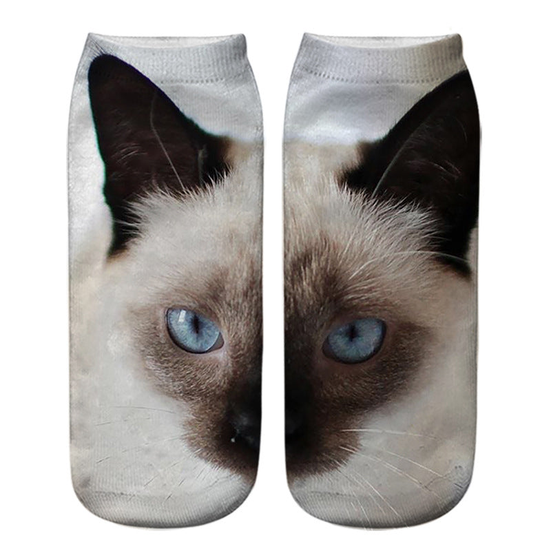 Kreativa Strumpor Med Katttryck