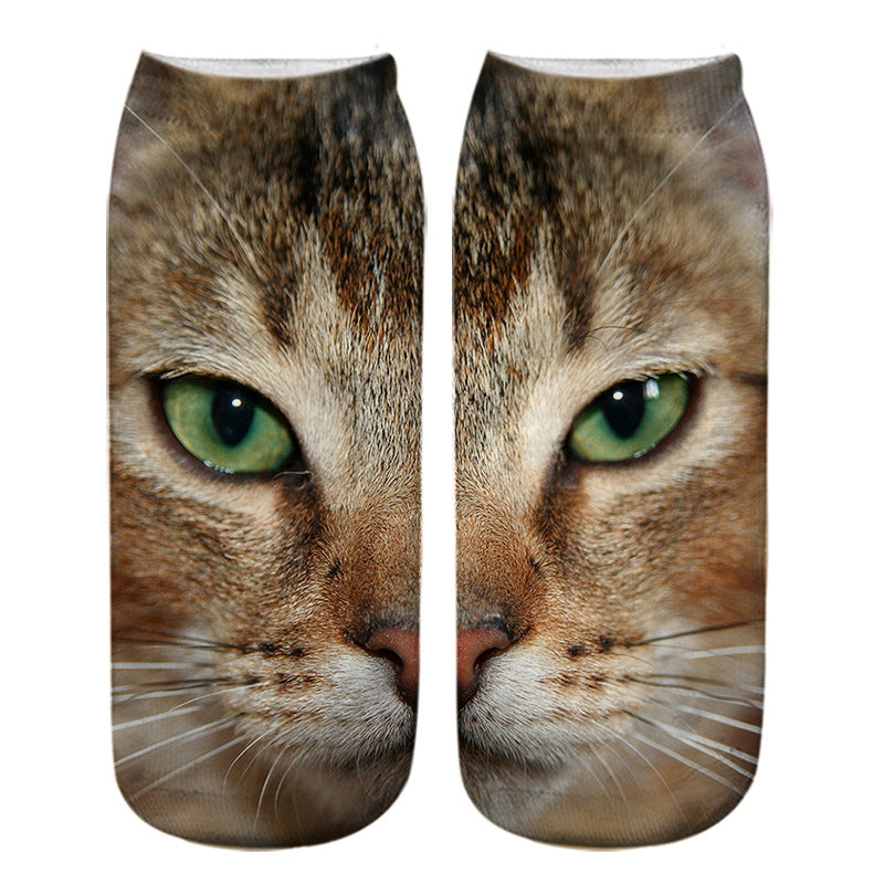 Kreativa Strumpor Med Katttryck