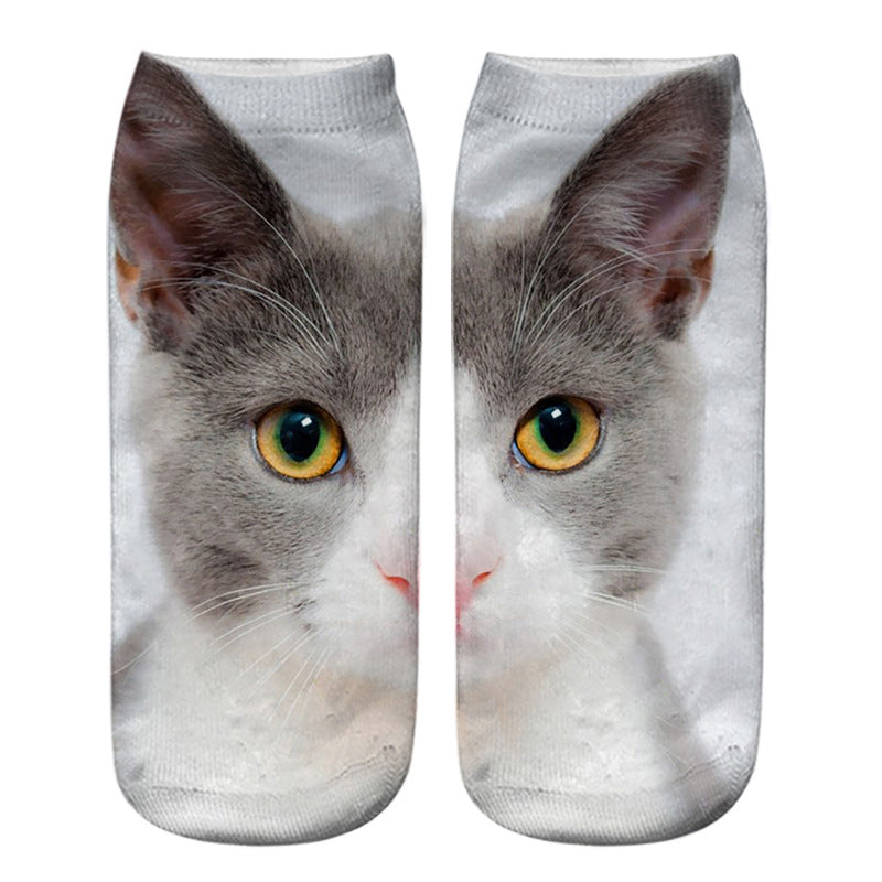 Kreativa Strumpor Med Katttryck