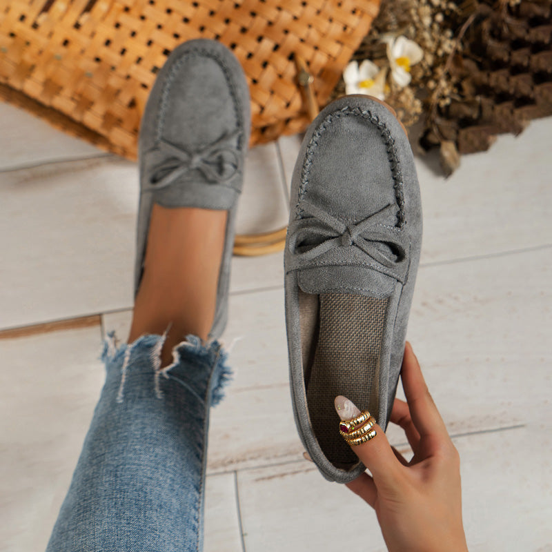 Vintage Avslappnade Slip-On Skor