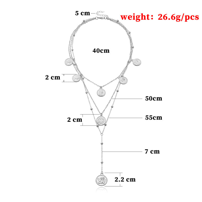 Vintage Bohemiskt Hänge Halsband