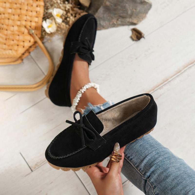 Vintage Avslappnade Slip-On Skor