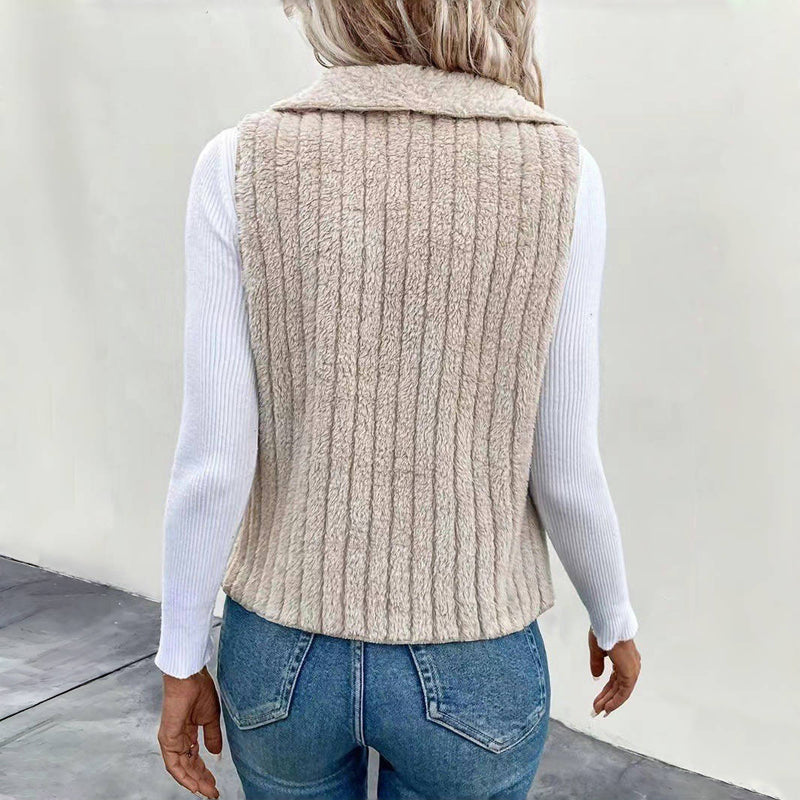 Enfärgad Avslappnad Cardigan