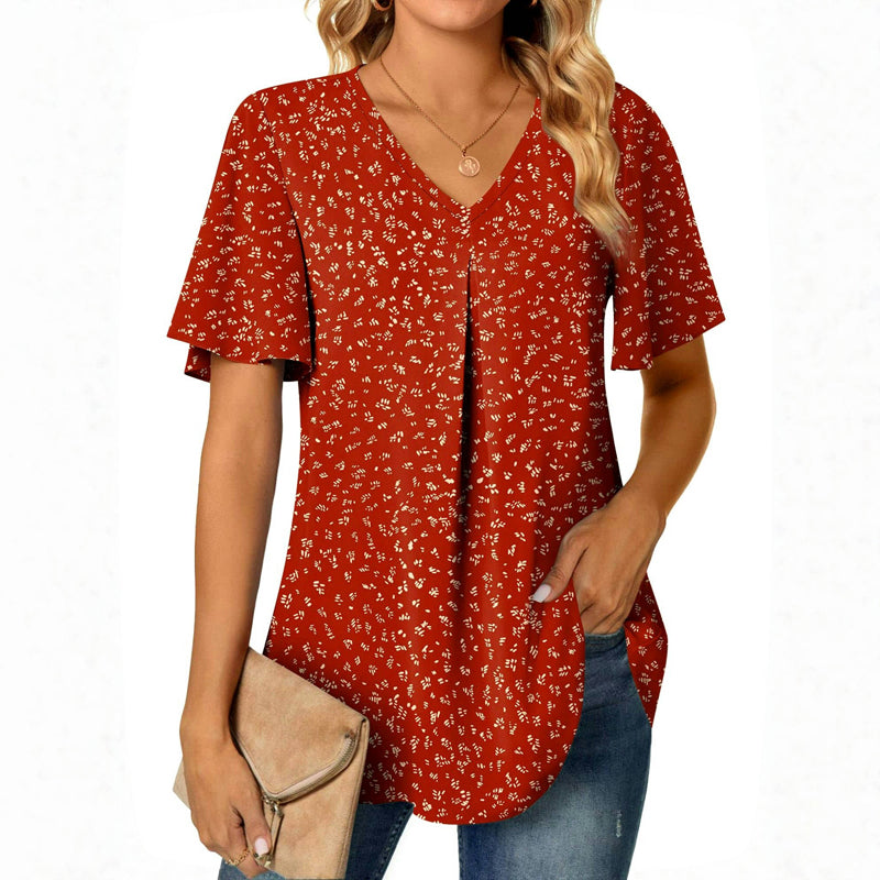 Vintage Avslappnad Blus