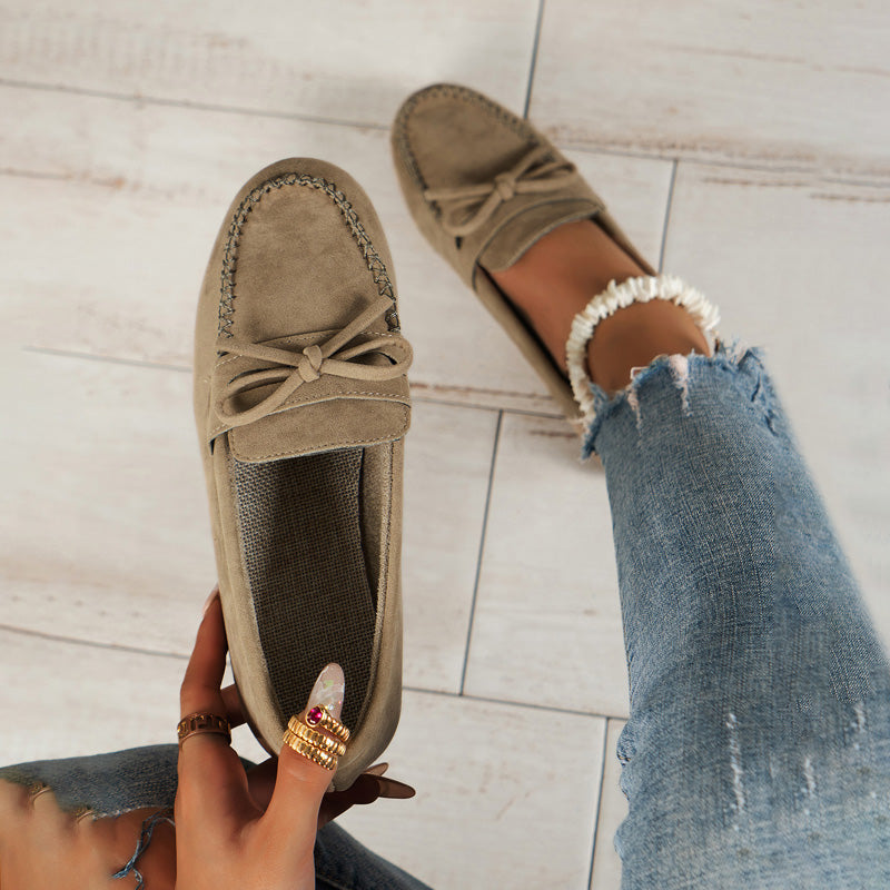 Vintage Avslappnade Slip-On Skor