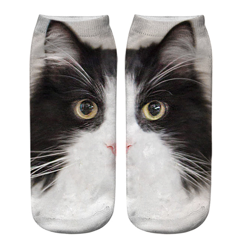 Kreativa Strumpor Med Katttryck