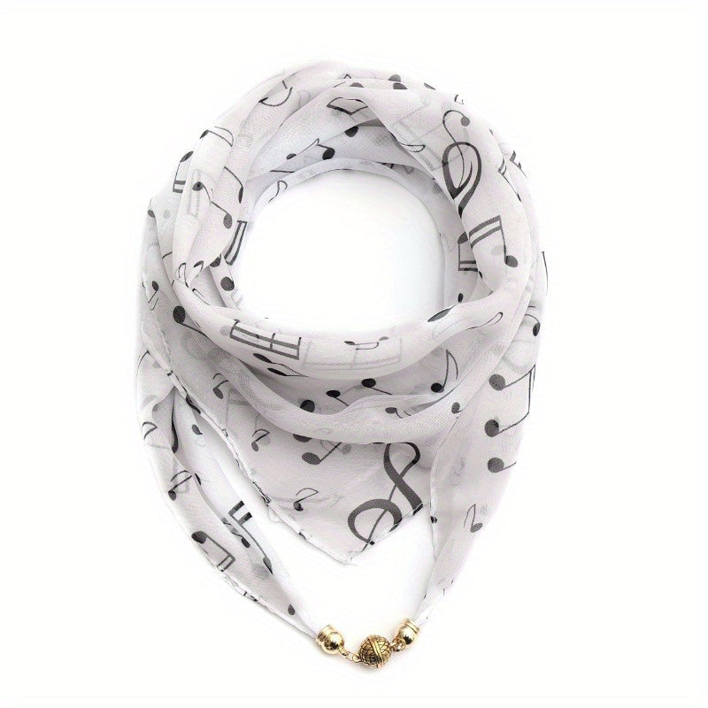Vintage Musiknot Halsduk