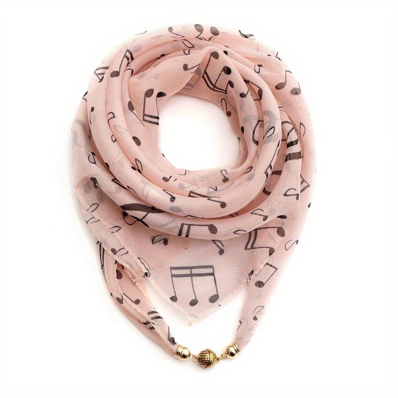 Vintage Musiknot Halsduk