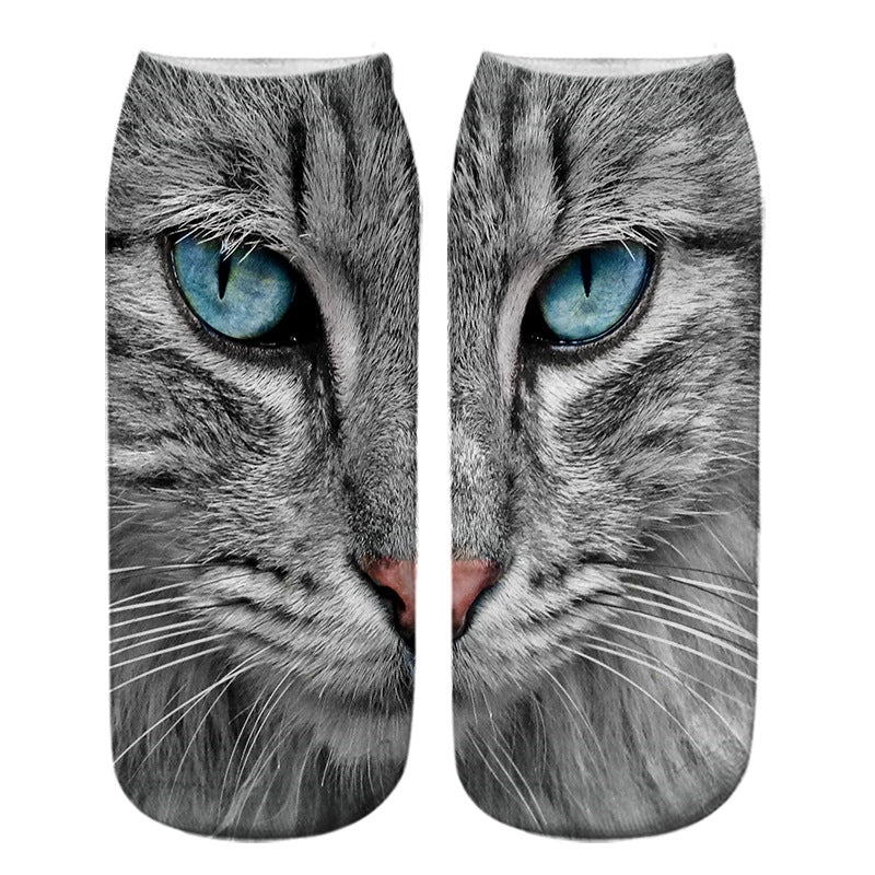 Kreativa Strumpor Med Katttryck