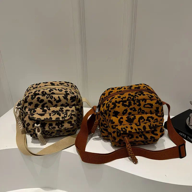 Vintage Leopardväska
