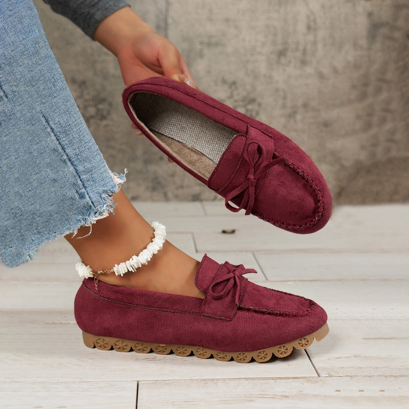 Vintage Avslappnade Slip-On Skor