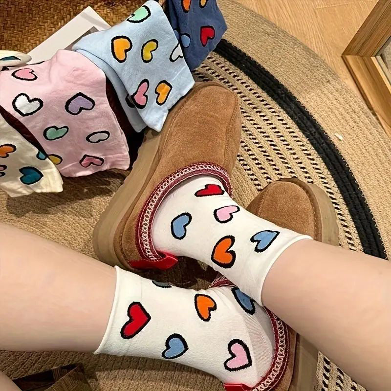 Sockor Med Hjärtmönster