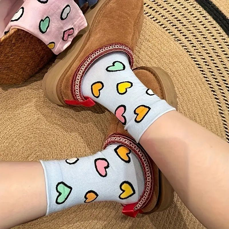 Sockor Med Hjärtmönster