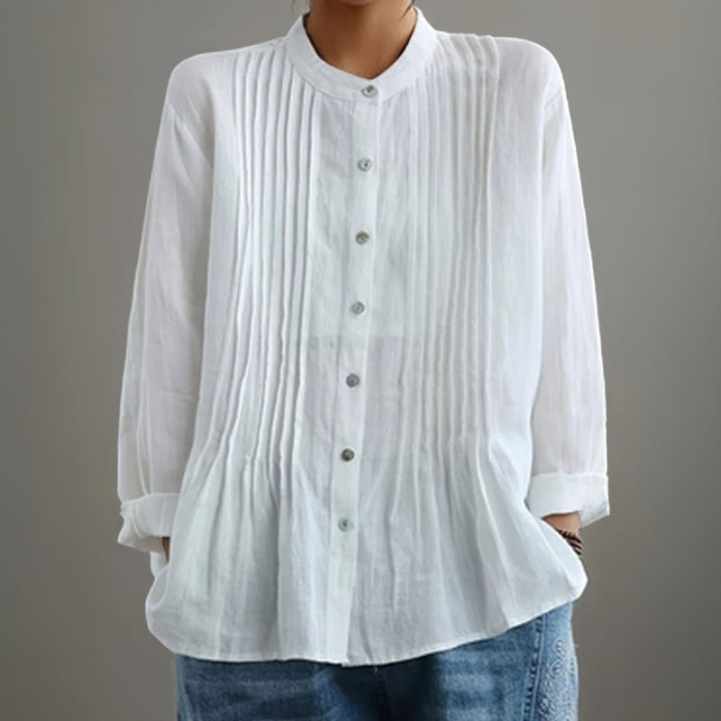 Casual Enfärgad Blus