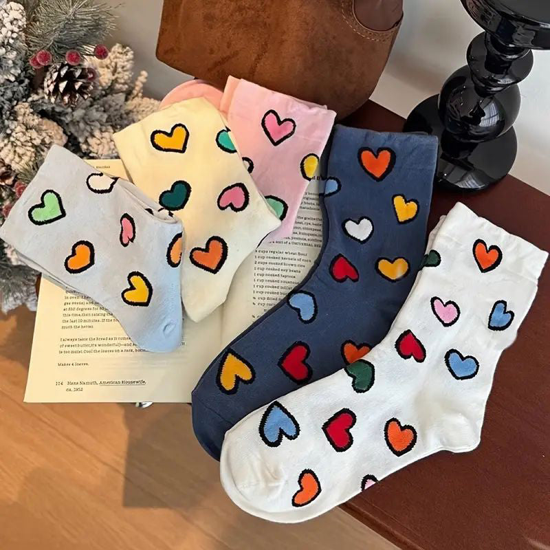 Sockor Med Hjärtmönster